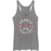 France Fence - Heather - Racerback Womens Tank