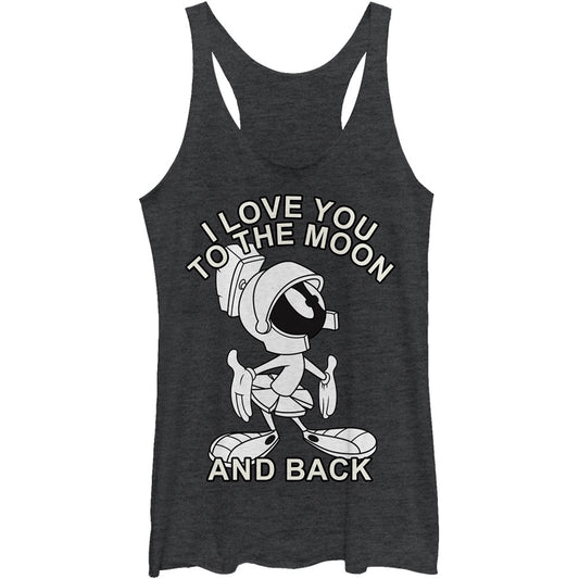 Moon Martian - Heather - Racerback Womens Tank