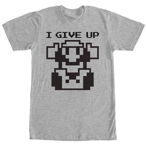 Nintendo Give Up - Heather T-shirt
