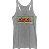 Pixel Zelda - Heather - Racerback Womens Tank