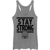 Stay Strong - Heather - Racerback Womens Tank