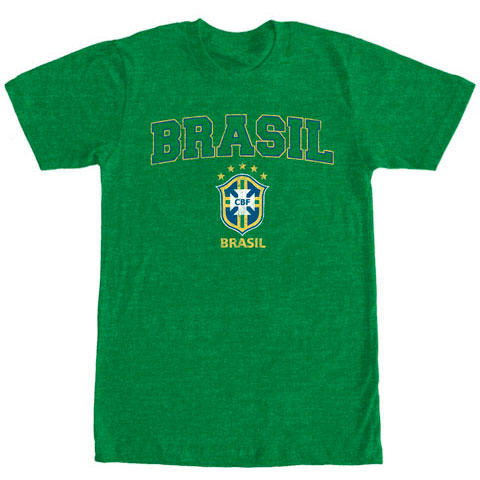 Soccer Club Brasil Arc Logo - Heather T-shirt