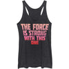Strong Force - Heather - Racerback Womens Tank