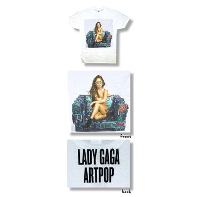 Lady Gaga Lady Gaga Naked Chair T-shirt