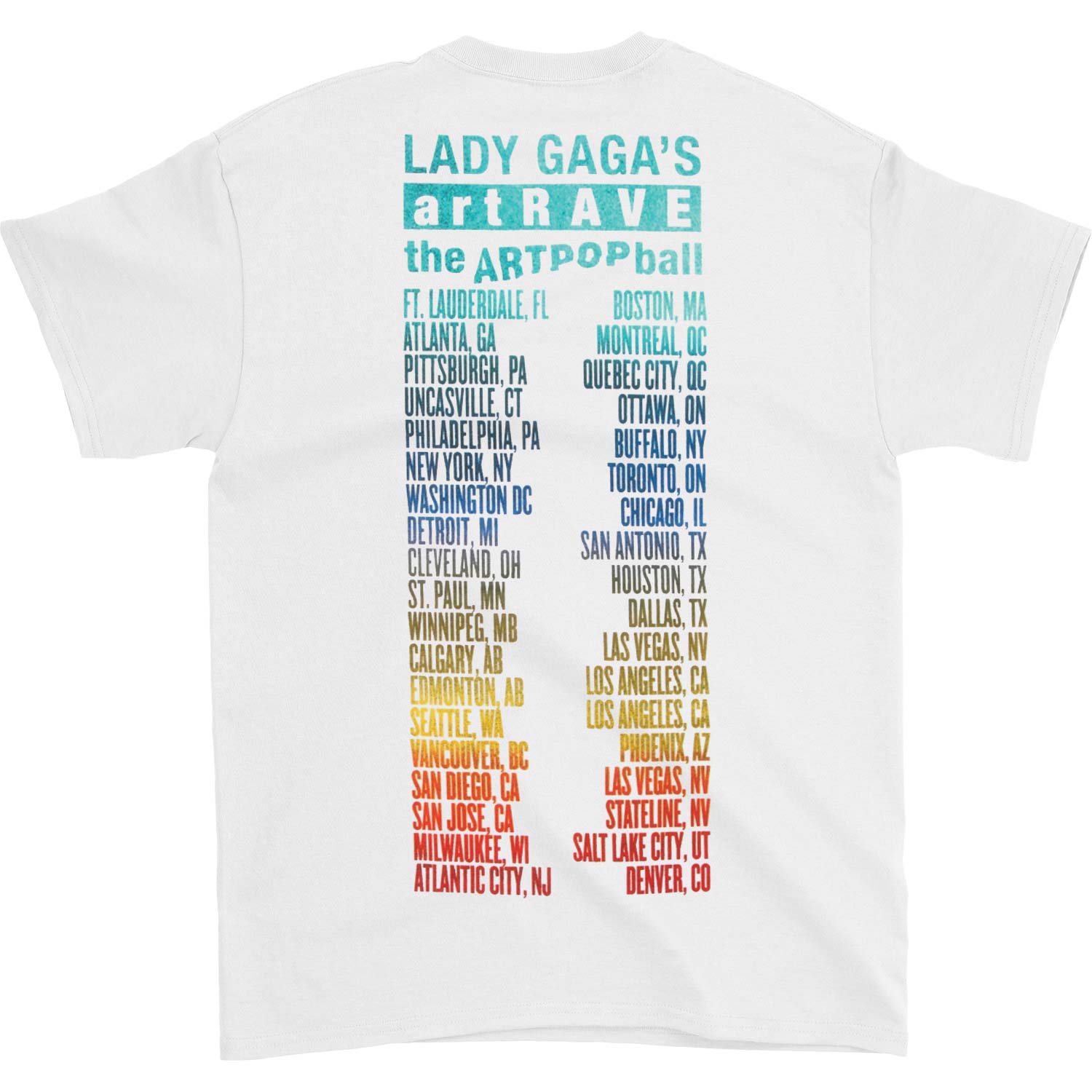 けこまるApplause ラガディグッズ Lady Gaga Applause Tour T-shirt | Lady Gaga Merch Store