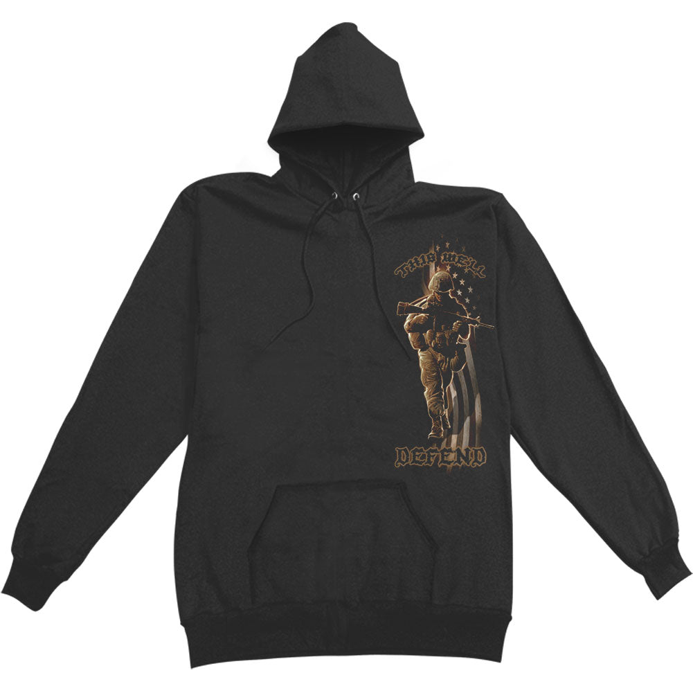 Novelty American Solider Hooded Sweatshirt
