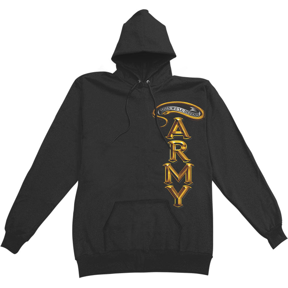 Novelty Army Antique Armor Hooded Sweatshirt