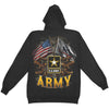 Army Double Flag US Army Hooded Sweatshirt