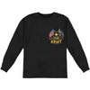 Army Double Flag US Army Black Long Sleeve