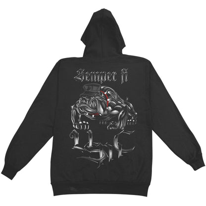 Novelty Chrome Dog Sempri Fi Hooded Sweatshirt