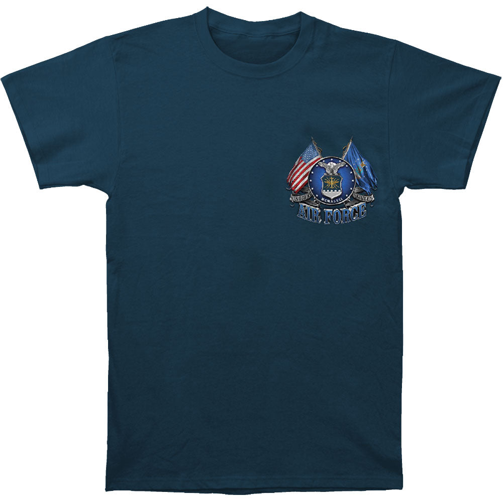 Novelty Double Flag Air Force Eagle T-shirt