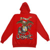 Eagle USMC Red Hooded Sweatshirt