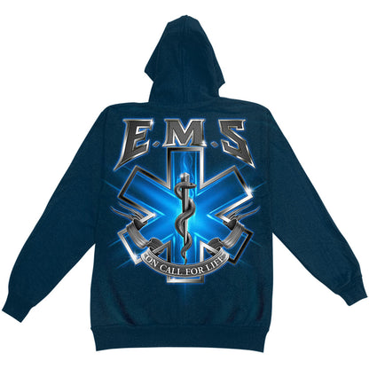 Novelty Novelty EMS On Call For Life EMS Hooded Sweatshirt