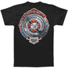 Fire Honor Service Sacrifice Chrome Badge T-shirt