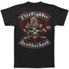 Firefighter Biker Cross Bones T-shirt