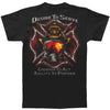 Firefighter Desire To Serve Sivler Foil T-shirt