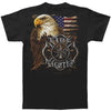 Firefighter Eagle And Flag T-shirt