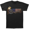 Firefighter Eagle And Flag T-shirt