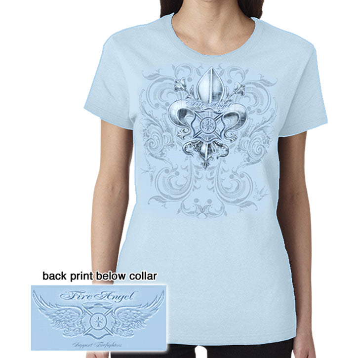 Novelty Firefighter Fire Angel T-shirt