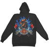 First In Last Out Firefighter Hooded Sweatshirt