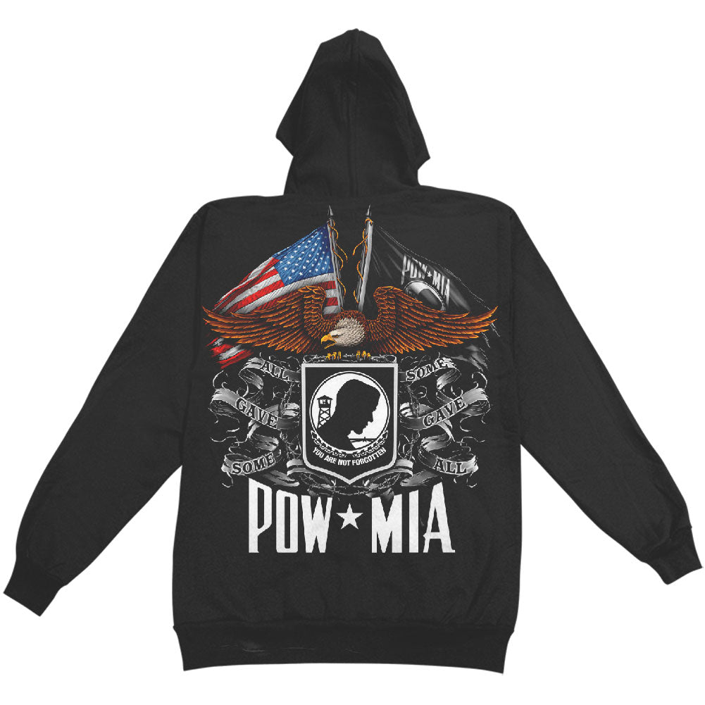 Novelty Flag Eagle Pow Hooded Sweatshirt
