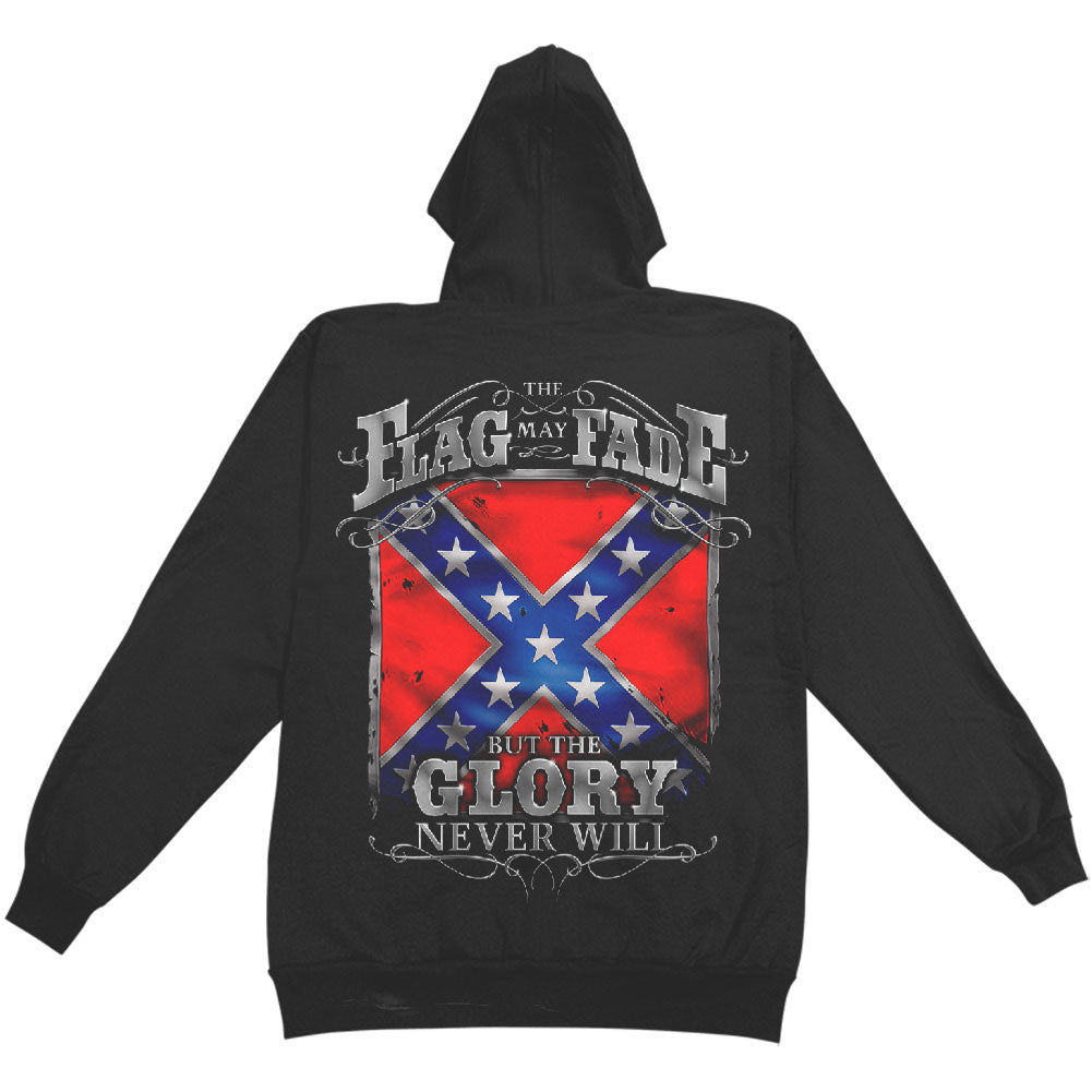 Novelty Flag May Fade But The Glory Never Will Hooded Sweatshirt