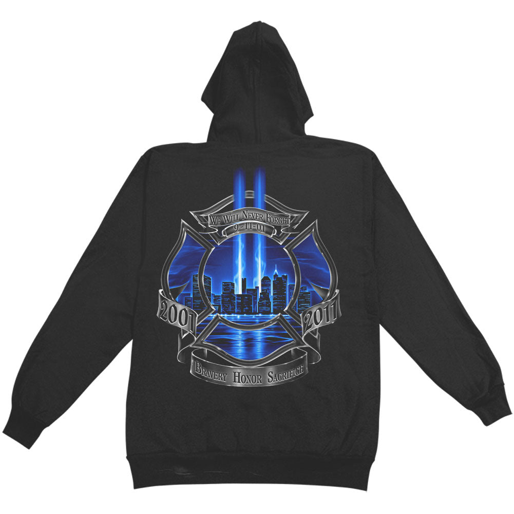Novelty High Honor Firefighter Hooded Sweatshirt