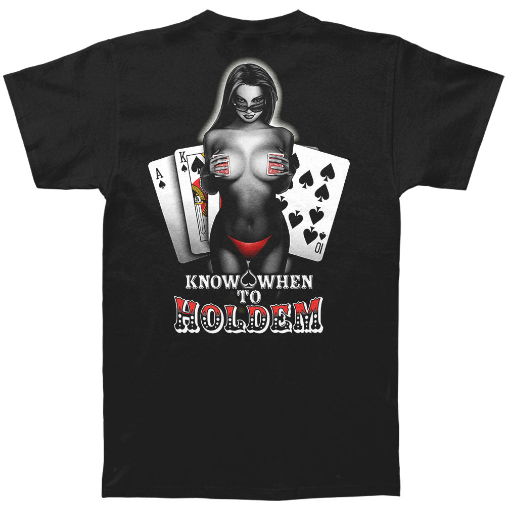 Novelty Hold Em Girl T-shirt