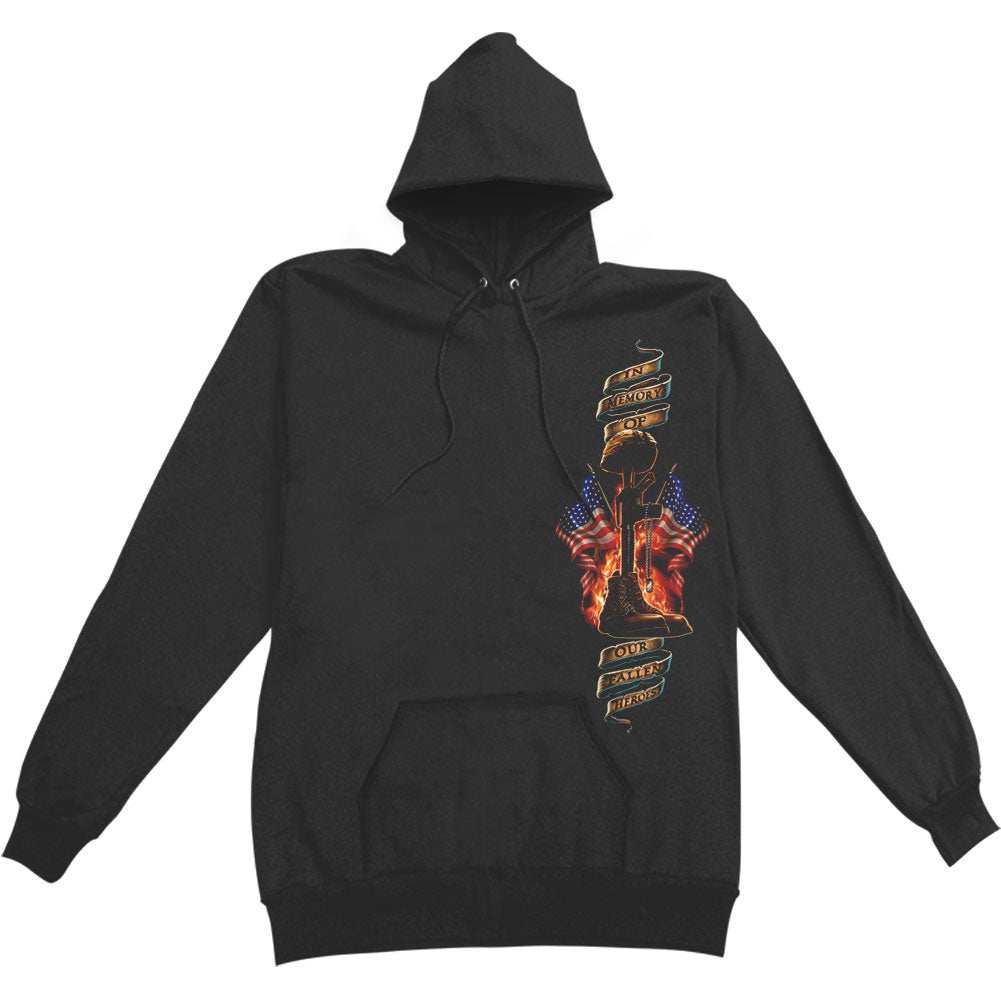 Novelty Home Of The Free Because Of The Brave Hooded Sweatshirt