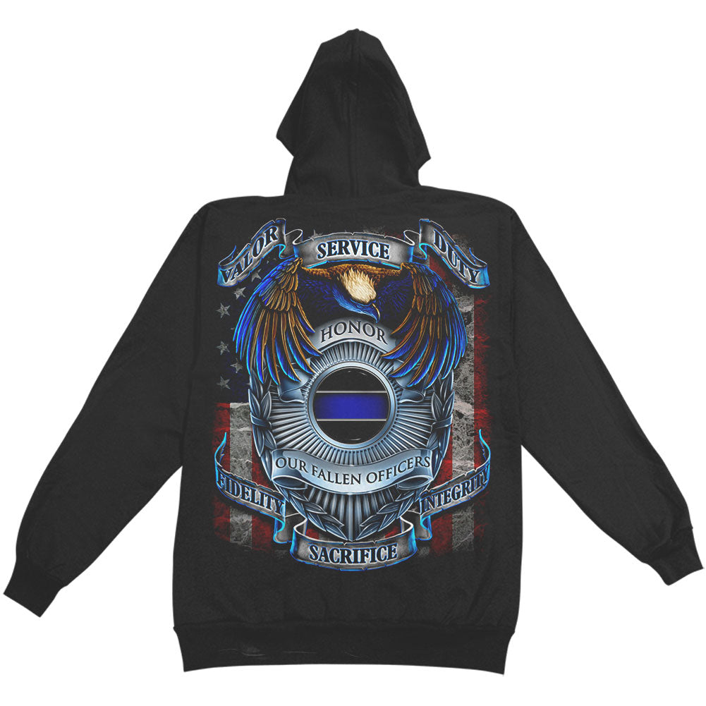 Novelty Honor Our Fallen Officers Hooded Sweatshirt