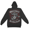 Marine Biker With Rockers Foil Stamp Hooded Sweatshirt