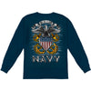 Navy Full Print Eagle Long Sleeve