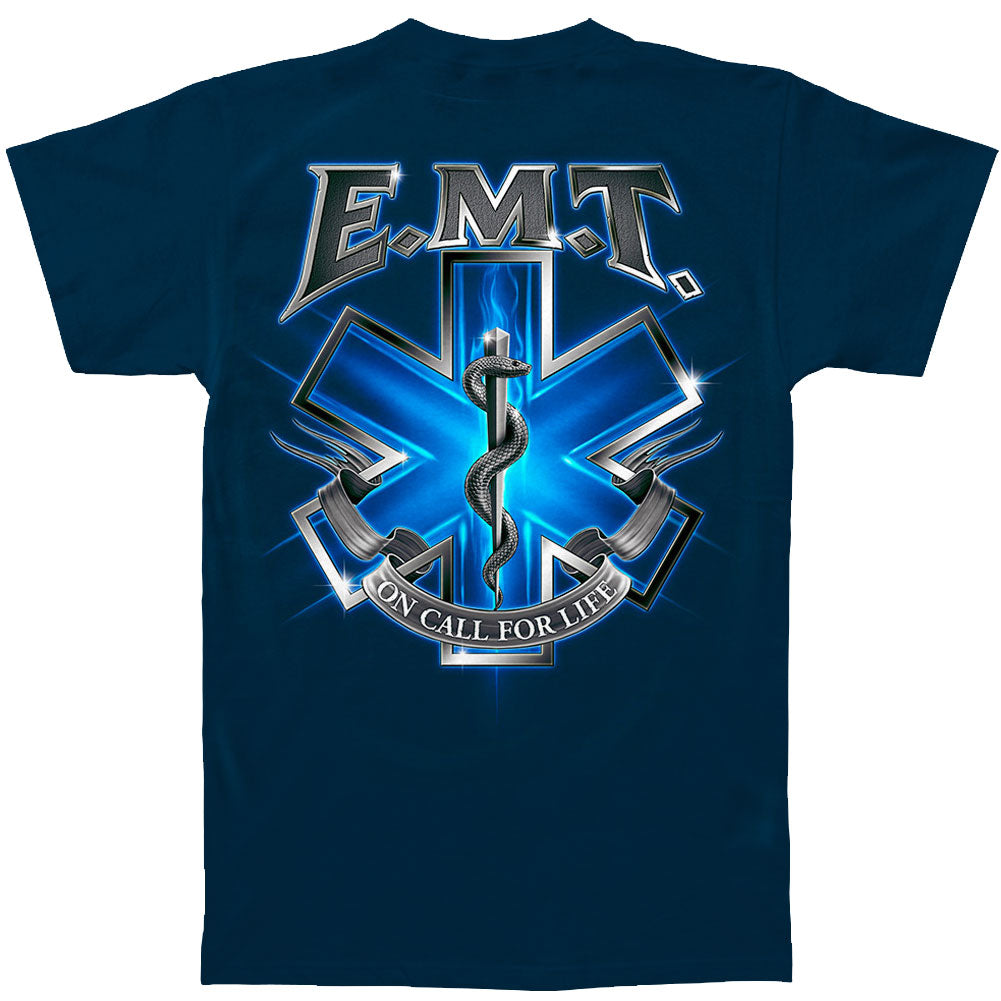 Novelty On Call For Life EMT T-shirt