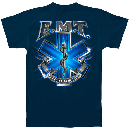 Novelty On Call For Life EMT T-shirt