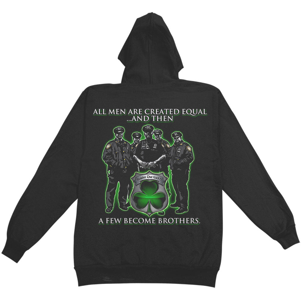 Novelty Policemans Brotherhood Irish Hooded Sweatshirt