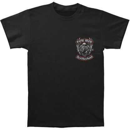Pow MIA Biker With Rockers Silver Foil T-shirt