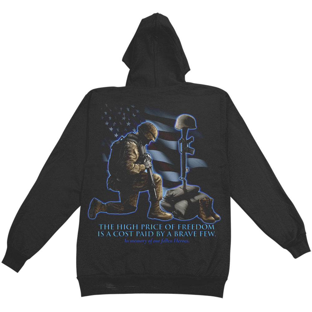 Novelty Soldiers Cross Hooded Sweatshirt