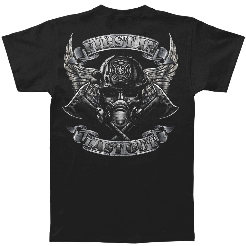 Novelty Steel Wings Silver Foil Stamp T-shirt