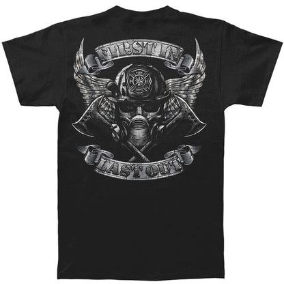 Novelty Steel Wings Silver Foil Stamp T-shirt