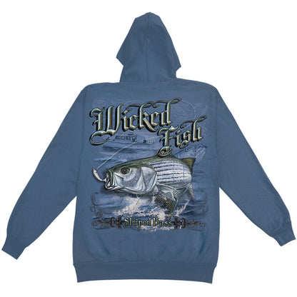 Novelty Striped Bass Hooded Sweatshirt