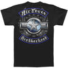 US Air Force Steel Wings Biker Rockers Silver Foil T-shirt