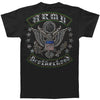 US Army Silver Stars Biker Rockers Silver Foil T-shirt