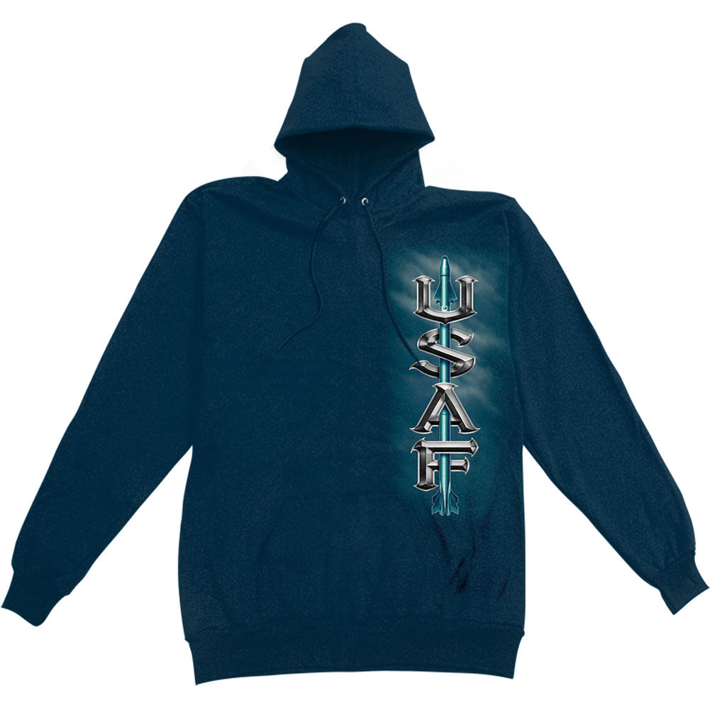 Novelty USaf Air Force Missle Hooded Sweatshirt