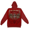 USMC Prid Duty Honor Stars Foil Stamp Hooded Sweatshirt