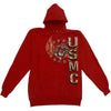 USMC Prid Duty Honor Stars Foil Stamp Hooded Sweatshirt