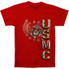 USMC Pride Duty Honor Stars Silver Foil T-shirt