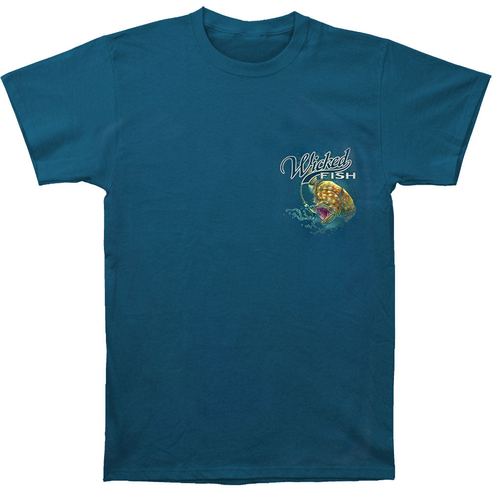 Novelty Wicked Fish Fighting Buck Tail Fluke Lure T-shirt