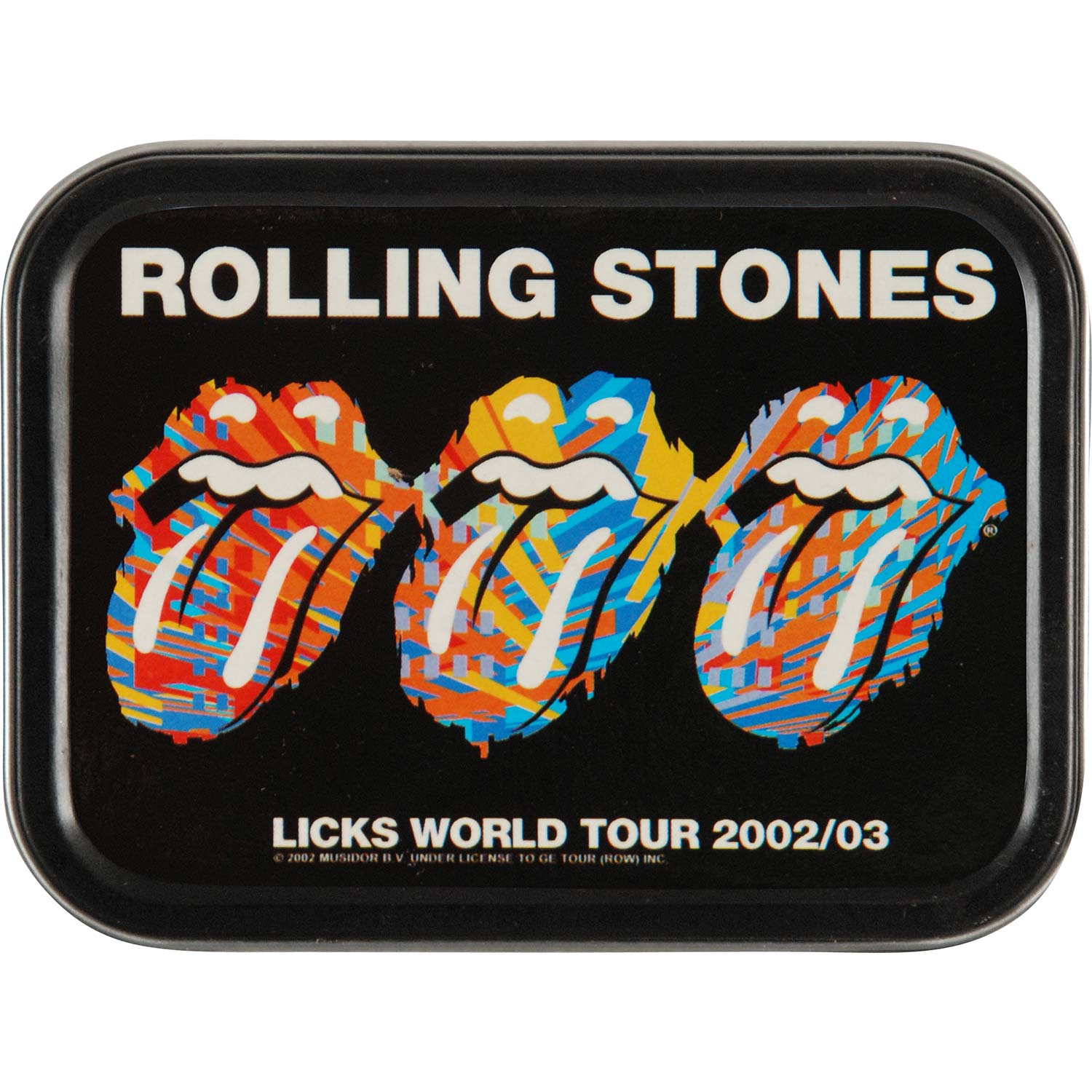 Rolling Stones Tongues Stash Tin