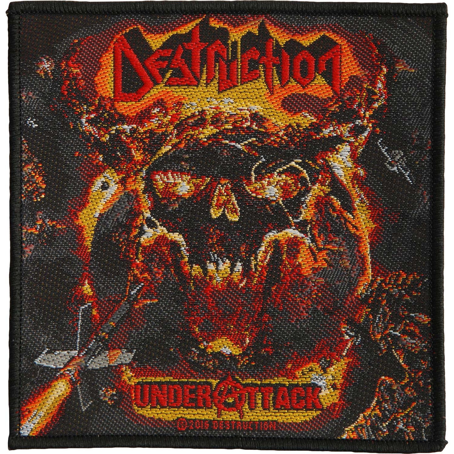 Destruction Under Attack Woven Patch