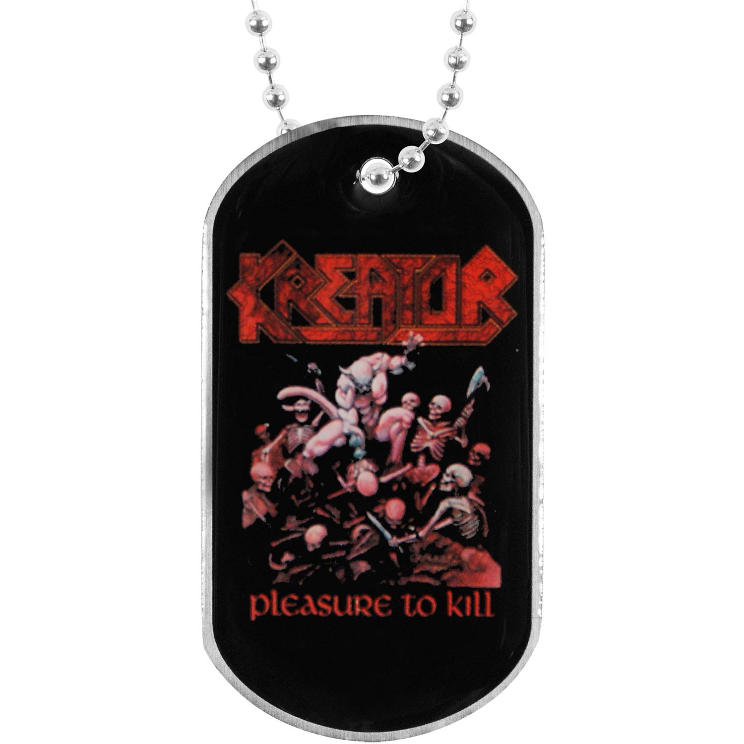 Kreator Pleasure To Kill Dog Tag Necklace
